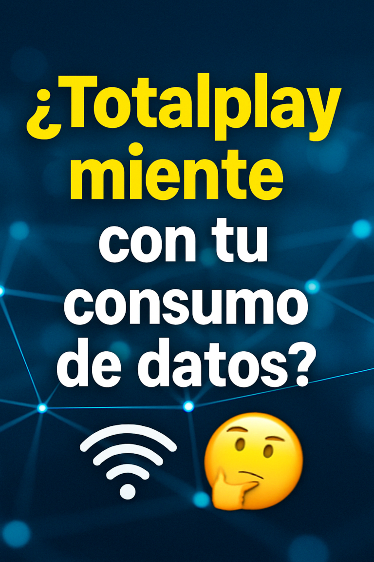 📊¿Qué pasa con el contador de gigas de Totalplay?🤔📱