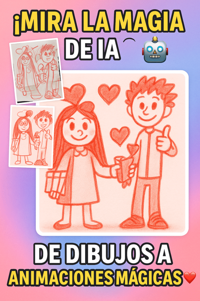 😍 Del papel a la magia: cómo la inteligencia artificial transformó los dibujos de mi hija en animaciones encantadoras
