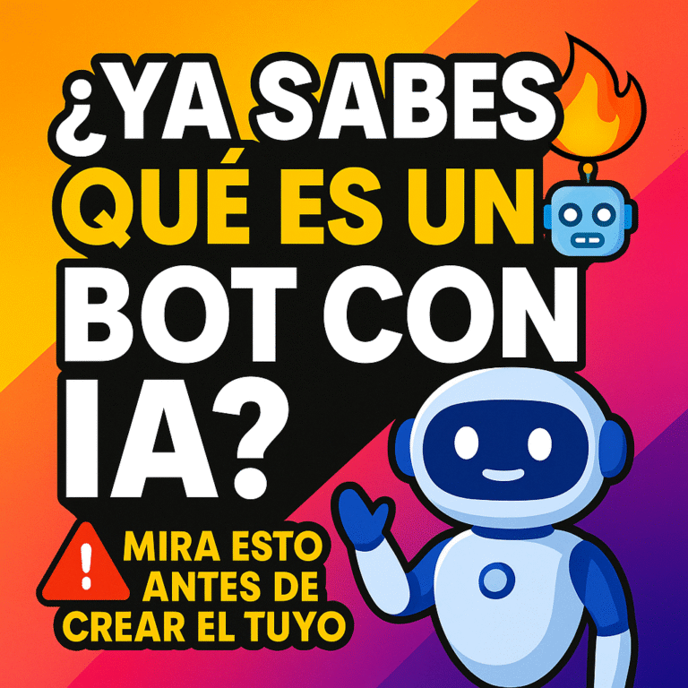 🙌 ¿Qué es un bot con inteligencia artificial y cómo puedes crear el tuyo sin saber programar? 🤖