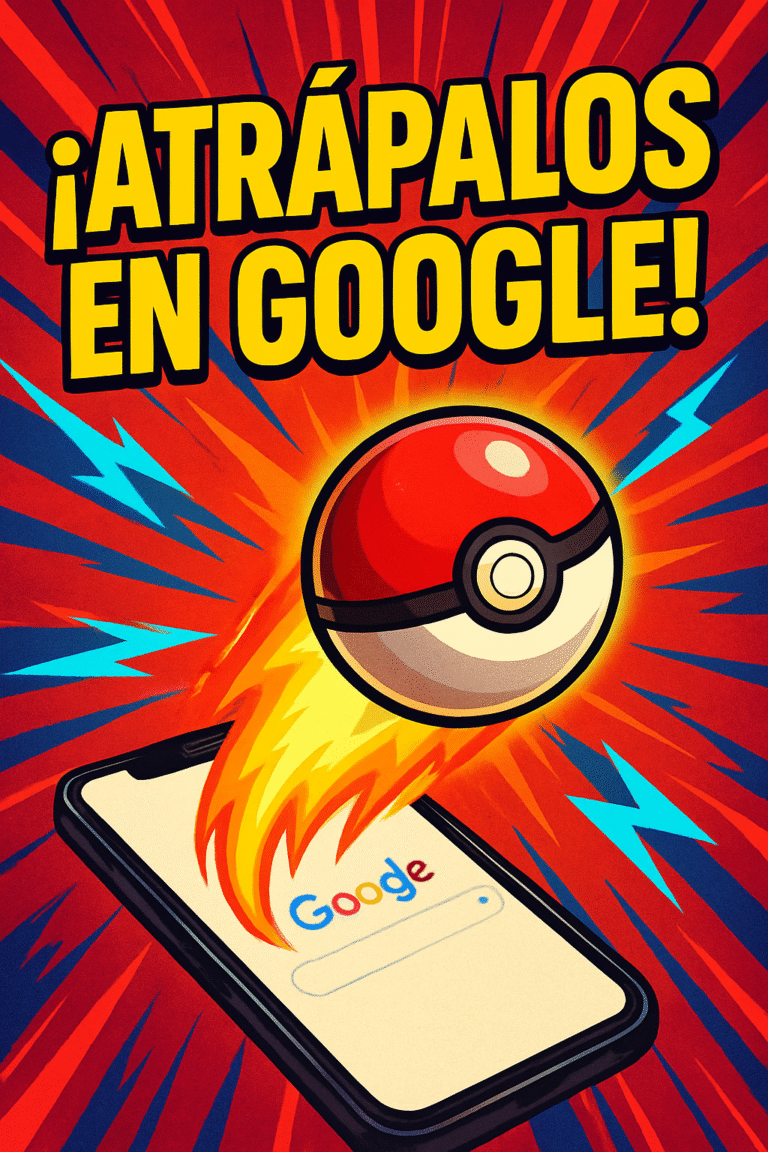 🎮 ¿Sabías que puedes atrapar Pokémon directamente desde Google?