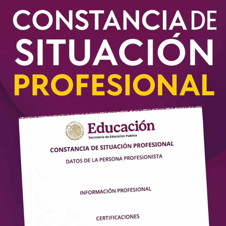 📜✨ Constancia de Situación Profesional SEP: el nuevo documento que valida tu historia académica en segundos