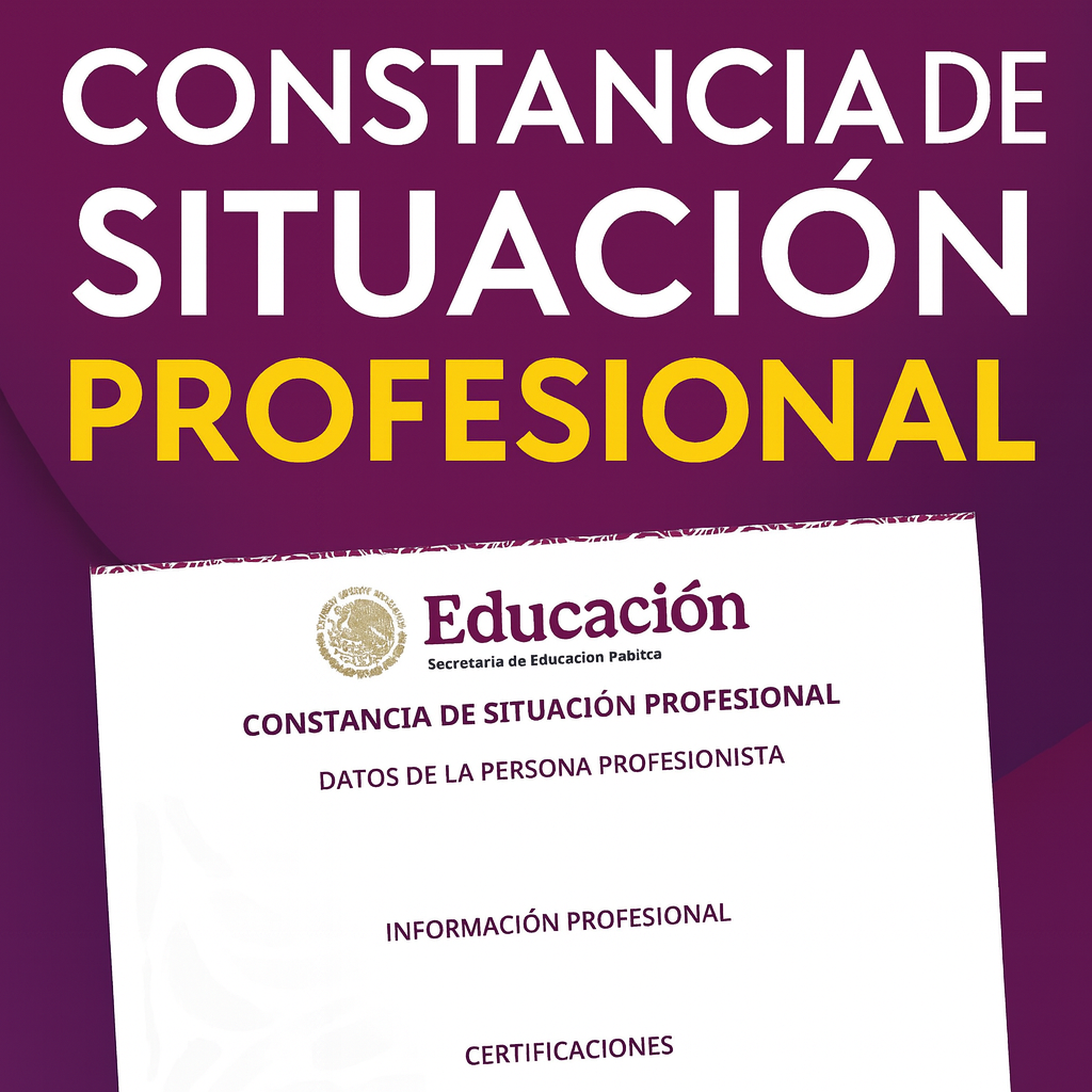 Constancia de Situación Profesional SEP