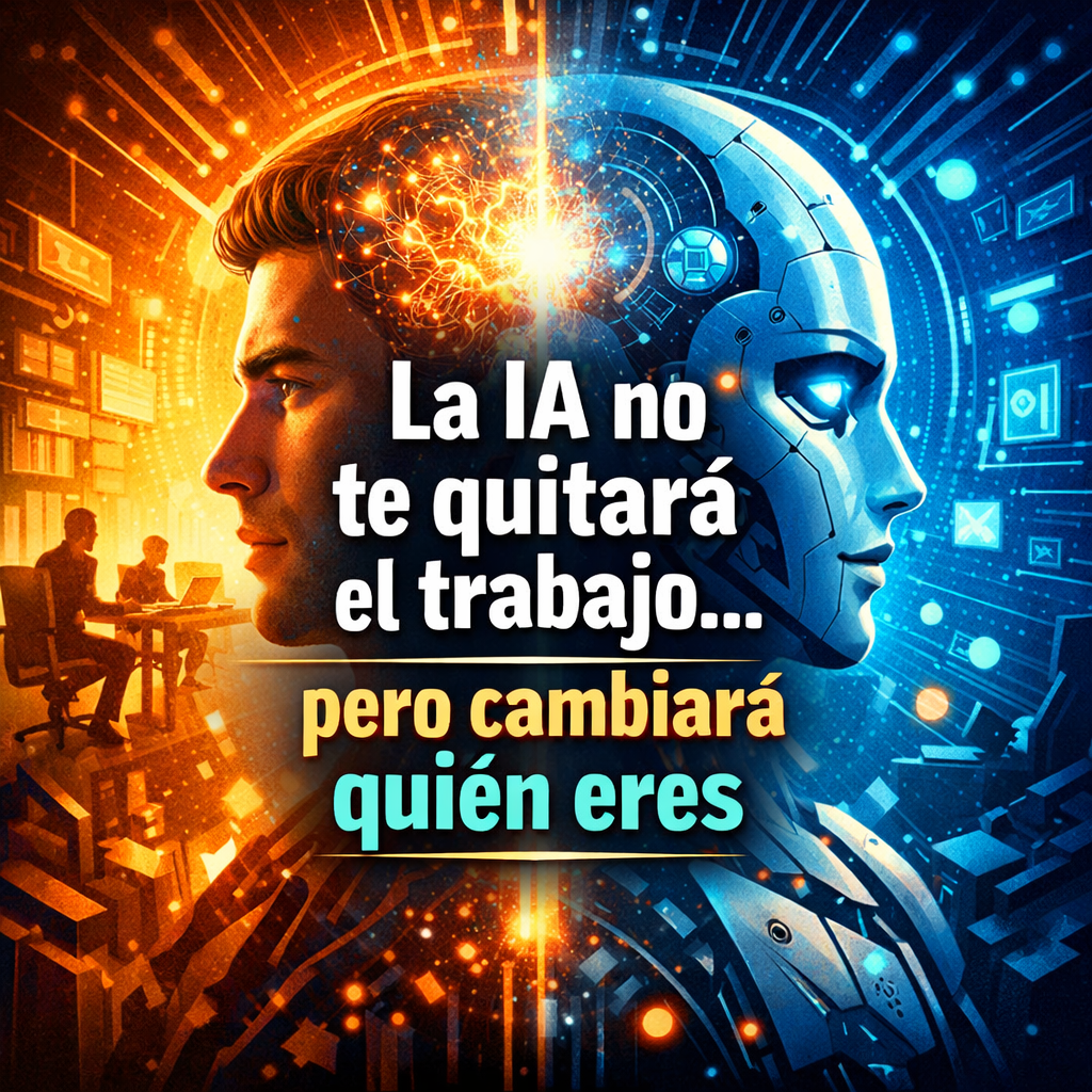 La inteligencia artificial no te va a quitar el trabajo… pero sí va a cambiar quién eres.
