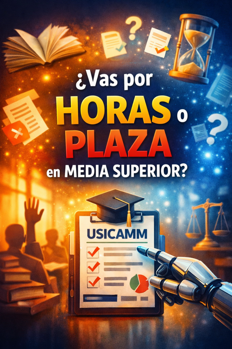 ProfeBot USICAMM 2026–2027: Cómo prepararte para obtener horas o plaza en Educación Media Superior
