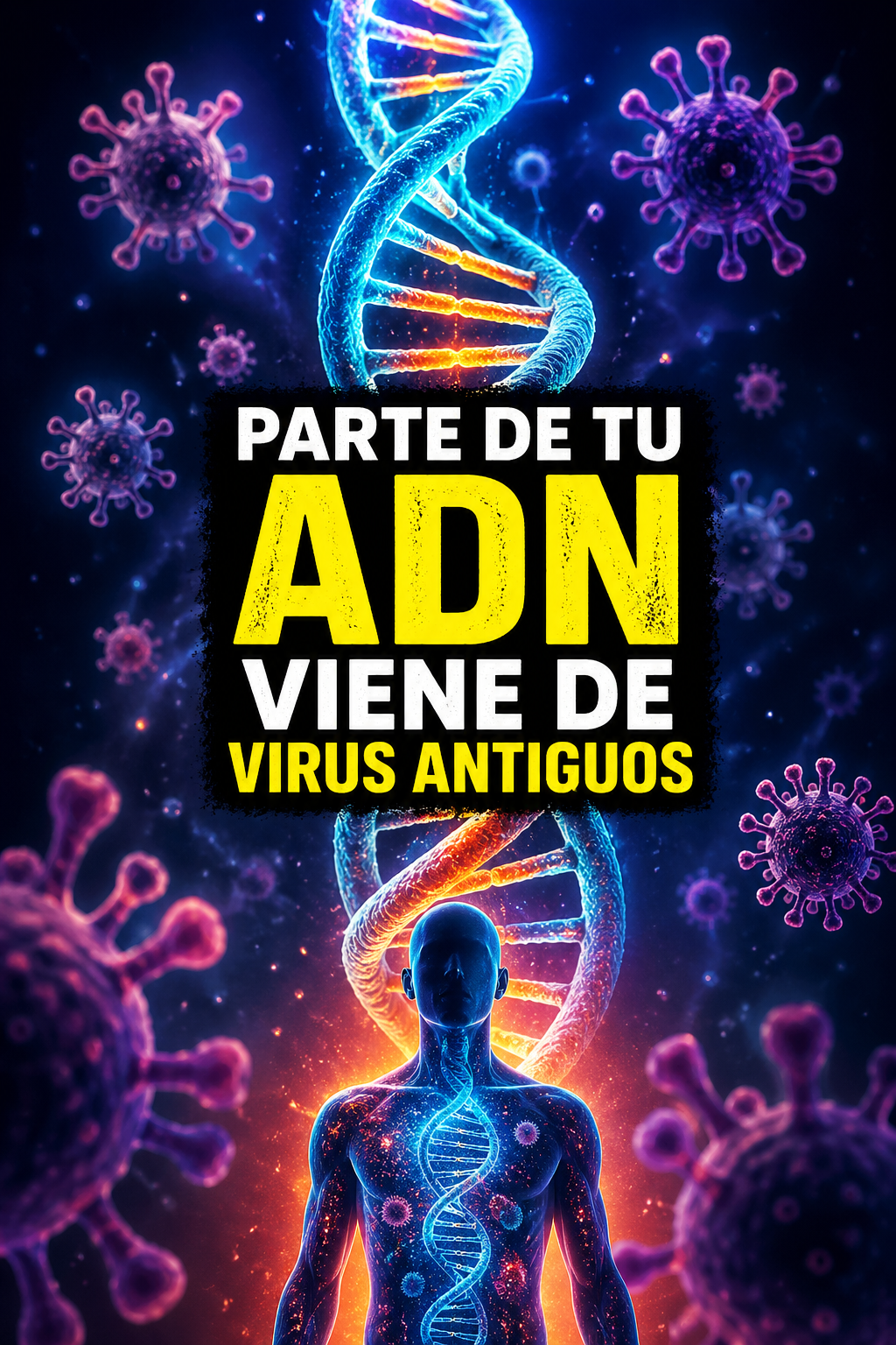 🧬 Parte de tu ADN viene de virus antiguos 😨 | La ciencia explica cómo los retrovirus cambiaron la evolución humana