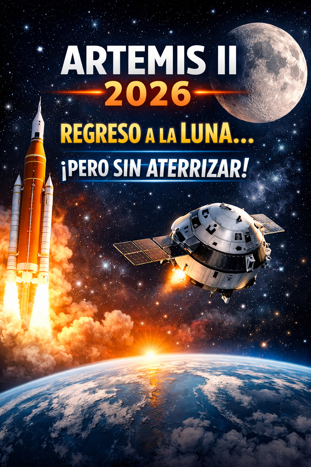 🚀🌕 Artemis II EN VIVO 2026: La humanidad regresa a la Luna (sin aterrizar) | Explicación científica completa y fácil